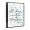 Stupell Industries All Things Through Christ Framed Giclee, design by Krinlox